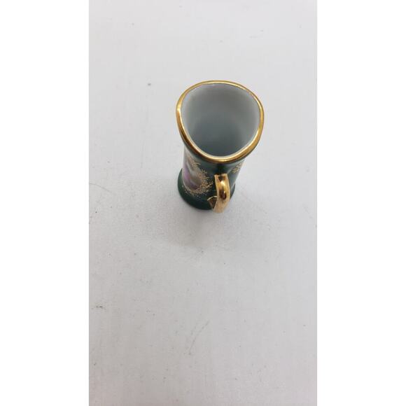 Vintage Limoges Miniature Pitcher Porcelain with 24k Gold Trim Courting Couple - Picture 7 of 10